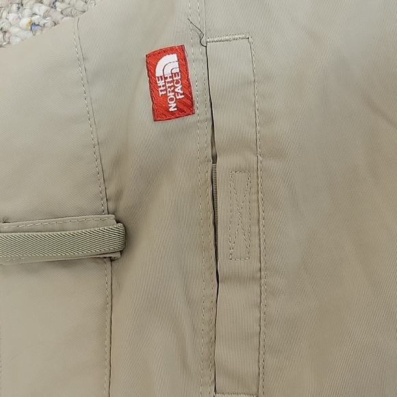 The North Face Zip Off Hiking Pants women's Sz 4. tan 100% Nylon - Picture 5 of 9